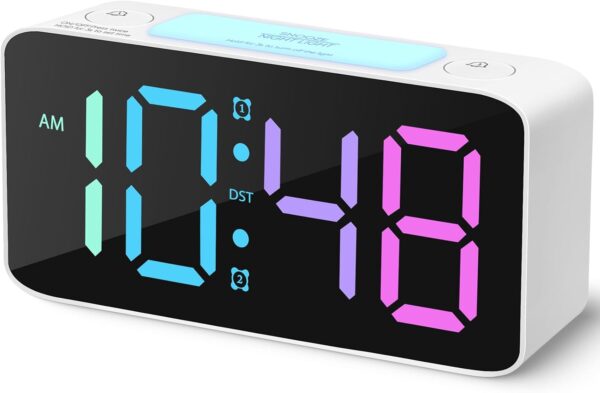 Relojes despertadores, reloj digital de noche con luz nocturna