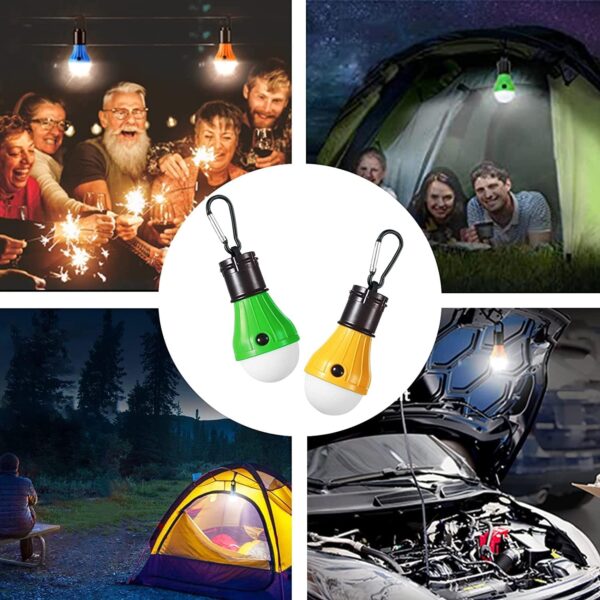 Linterna LED para tienda de campaña, bombilla de emergencia portátil impermeable