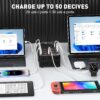 Estación de carga multidispositivo, 50 puertos (30 USB A + 20 USB C) - Imagen 5