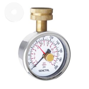 Prueba de manómetro de agua de 0-200 psi