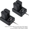 JJC DMW-BLF19 y DMW-BLK22 Cargador de batería USB de doble ranura - Imagen 2