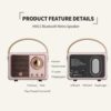 Altavoz Bluetooth retro - Imagen 3