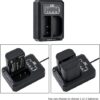 JJC DMW-BLF19 y DMW-BLK22 Cargador de batería USB de doble ranura - Imagen 4