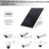 Cargador de panel solar, panel solar para cámara de seguridad - Imagen 4