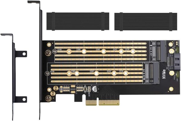Adaptador dual M.2 PCIE para SATA