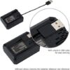 JJC DMW-BLF19 y DMW-BLK22 Cargador de batería USB de doble ranura - Imagen 3