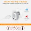 Adaptador de enchufe de viaje europeo - Imagen 2