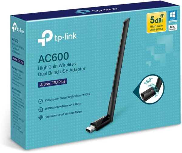 TP-Link Archer T2U Plus AC600 Adaptador WLAN USB