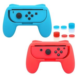 Empuñaduras FastSnail compatibles con Joy-Con de Nintendo Switch, kit de agarre resistente