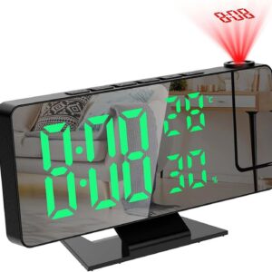 Reloj despertador de proyección digital con pantalla