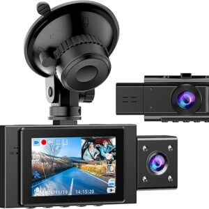 Cámara de tablero dual frontal e interior FHD 1080P