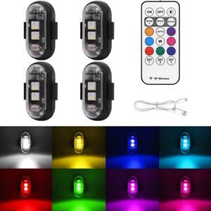 4 luces estroboscópicas LED inalámbricas