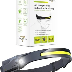 Faro táctico – Linterna frontal táctica LED de haz ancho de 230°