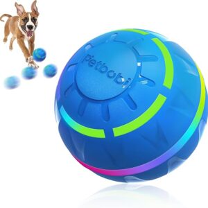 Petbobi Active Rolling Dog Ball - Juguete interactivo para perros