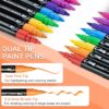 Bolígrafos de pintura acrílica de 24 colores doble punta - Imagen 3
