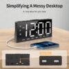 Reloj despertador digital con pantalla grande - Imagen 4
