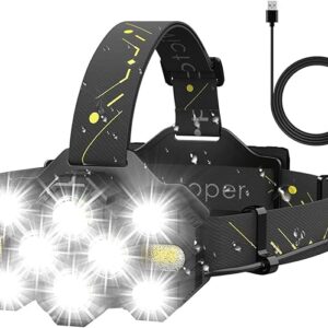 Victoper Linterna frontal recargable