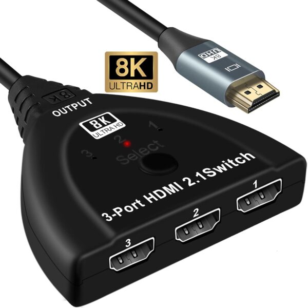 Divisor de interruptor HDMI 2.1 de 8K