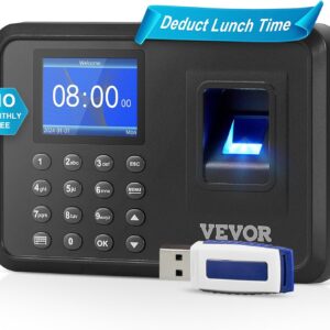 Reloj de hora, reloj de hora de huellas dactilares para empleados