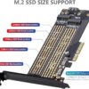 Adaptador dual M.2 PCIE para SATA - Imagen 2