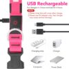 Vizpet Collar para perro con luz LED (Rosado) - Imagen 3