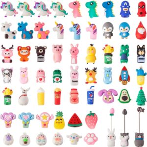 adornos para lápices, de animales, con clip, niños(40 piezas)