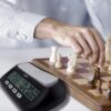 VINJOE Reloj de ajedrez digital profesional para juegos de mesa - Imagen 2