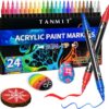 Bolígrafos de pintura acrílica de 24 colores doble punta - Imagen 2