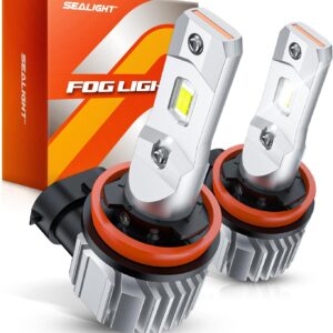 Bombillas LED antiniebla H16 H8 H11, 18000 lm, 800% de brillo, 6500 K, blanco frío, anillo ajustable de 360°