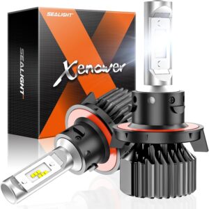 SEALIGHT Bombillas antiniebla H13/9008, luz antiniebla H13/9008 de 22000 lm con ventilador turbo frío