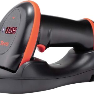 Tera Pro Series - Escáner de código de barras inalámbrico 1D 2D QR con pantalla de cuna, velocidad