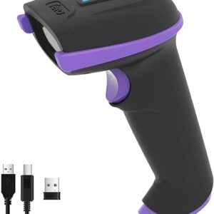 Tera - Escáner de código de barras inalámbrico láser 1D 2 en 1