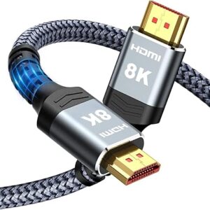 Highwings Long 8K HDMI Cable 25FT 48Gbps, 2.1 High Speed Gaming Cord 4K@120Hz 8K@60Hz RTX 3090.