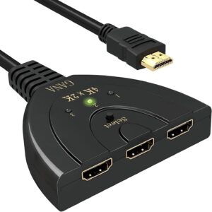 Interruptor HDMI Gana, interruptor de 3 puertos, 4 K