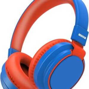 MIDOLA Auriculares para niños Bluetooth 5.3 inalámbrico 60H tiempo de reproducción Volumen limitado
