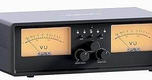 ET30 VU Medidor Amplificador Caja de interruptores selector de altavoz, 2 en 2 salidas Conmutador.