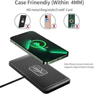 Cargador inalámbrico de coche almohadilla de carga de 15 W antideslizante FastCharger para coche.