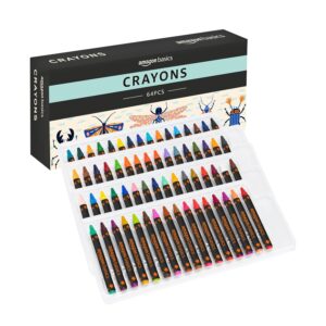 Amazon Basics Crayones con sacapuntas