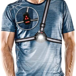 ALOVECO Luces LED para correr nocturnas al aire libre, luz de advertencia trasera con batería