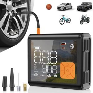 Bomba de aire para neumáticos de coche 150 PSI 25000 mAh batería de emergencia LED luz de un clic inteligente compresor de aire portátil para automóvil, motocicleta