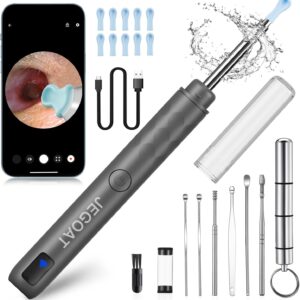 Cámara de eliminación de cera de oído incluye 9 púas de oído, compatible con iOS y Android