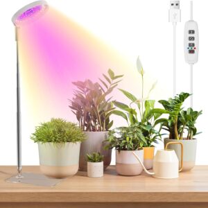 Luces de cultivo para plantas de interior de espectro completo, 48 luces LED para plantas