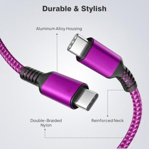 Elebase Cable de carga para iPhone 16 Pro Max de 3.3/6.6/10 pies, paquete de 2, cable de carga USB.