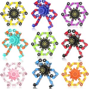 Fidget Spinners transformables, 9PCS Divertidos juguetes sensoriales Fidget para adultos