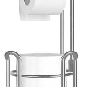 TomCare Soporte de papel higiénico para el inodoro, con 4 patas elevadas, accesorios para el baño.