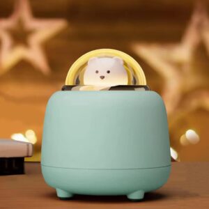 Altavoz Bluetooth con luces, altavoz inalámbrico Bear con luz nocturna doble ajustable