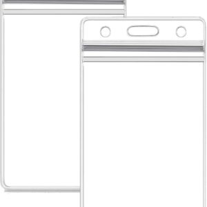 Soporte para tarjeta de identificación con cremallera resellable identificaciones 50 unidades