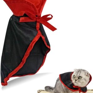 Pethouzz - Capa de Halloween para mascotas y perros pequeños, disfraz de Halloween