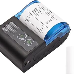 Mini impresora térmica portátil, impresora térmica de recibos de 2 pulgadas, impresora inalámbrica.