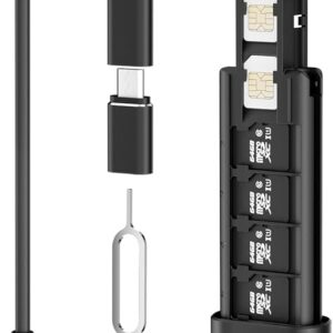 BUDI Cable de datos multifuncional 9 en 1 con lector de tarjetas USB tipo C Tarjeta de memoria.